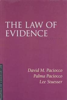 The Law of Evidence, 8/e