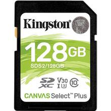 Carte SD Kingston Canvas Select Plus - 128Go Classe 10 SDHC - UHX-I - U1 - V10 - 100Mo/s