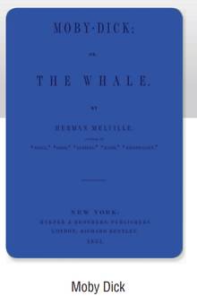 Serie Litterature Ciak journal Moby Dick  ligné   Blue      4.75
