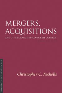 Mergers, Acquisitions and Other Changes of Corporate Control, 3/e