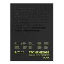 Tablette papier Stonehenge Aqua Coldpress Black 9