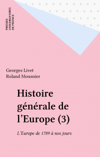 Histoire générale de l'Europe (3)