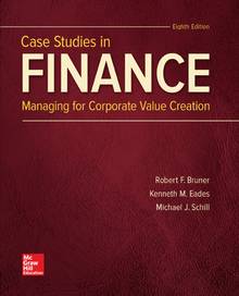 Case studies en finance 8th ed