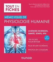 Mémo visuel de physiologie humaine : licence, santé, STAPS : 190 fiches pour réviser, plus de 600 schémas et photos en couleur - 2e édition