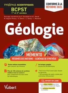 Géologie prépas scientifiques BCPST 1re et 2e années : mémento : conforme à la réforme 2021, 2e édition 