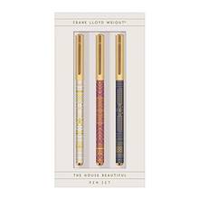 Ensemble 3 stylos Frank Lloyd Wright The House Beautiful