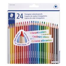 Crayons de couleurs Triangulaire ensemble 24 couleurs FSC 100%