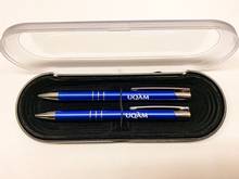 Coffret stylo et crayon bleus UQAM 
