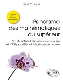 Panorama des mathématiques du supérieur : plus de 650 définitions incontournables et 1.350 propriétés et théorèmes démontrés : licence, capes, agrégation