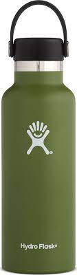 Bouteille Hydro Flask - 18oz - bouchon standard flexible - Olive