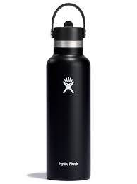 Bouteille Hydro Flask - 21oz - Bouchon paille standard - Noir