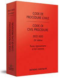 Le Code de procédure civile 2022-2023