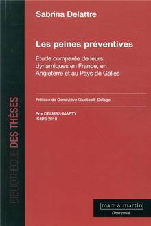 Les peines préventives : étude comparée de leurs dynamiques en France, en Angleterre et au pays de Galles