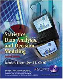 Statistics data analysis and decision modeling ÉPUISÉ   8